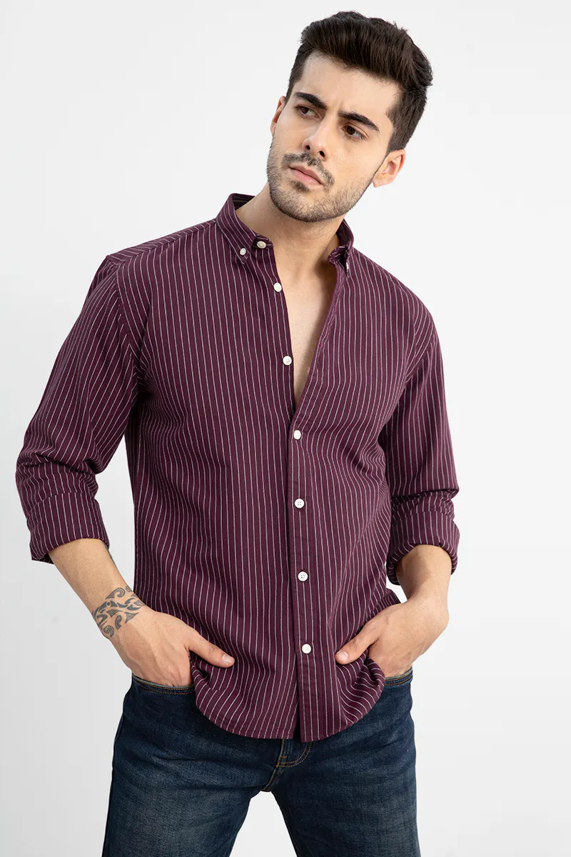 Lining Maroon Shirt